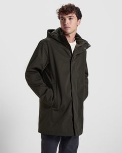 Roly PK6704 - DOME 3/4 quilted parka jacket featuring a high collar and removable zip hood