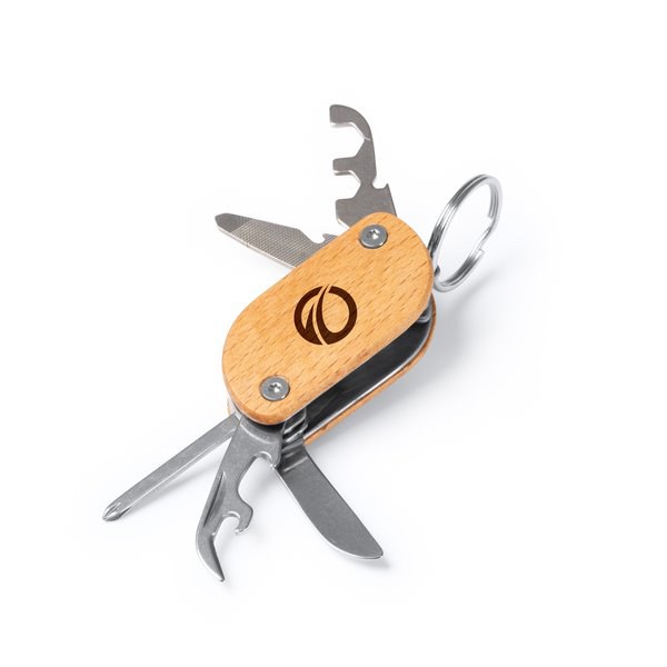 Stamina TO1795 - CARAVEL Multi-Tools mit Holzkörper und Zubehör aus Edelstahl