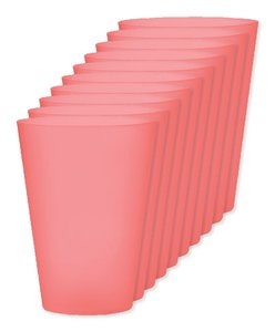 Pack mit 10 GiftRetail MO6375 - FESTA LARGE Wiederverwendbarer Becher 300ml