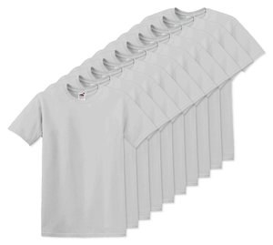 Pack mit 10 Fruit of the Loom SC6 - Original Full Cut T-Shirt