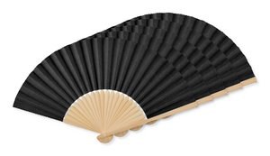 Pack mit 5 GiftRetail MO6828 - FANNY PAPER Eleganter Bambus Handfächer aus Papierstoff