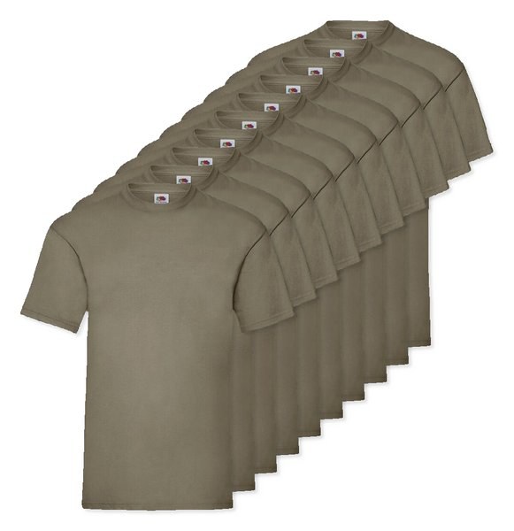 Pack mit 36 Fruit of the Loom SC230 - T-Shirt Herren Kurzarm