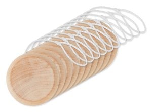 Pack mit 100 GiftRetail KC2937 - NATUS Klassisches Holzspielzeug Yoyo