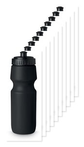 Pack mit 100 GiftRetail MO8933 - SPOT SEVEN Trinkflasche PE 700ml