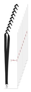 Pack mit 10 GiftRetail MO9058 - SIMPLE LANY Lanyard 20mm