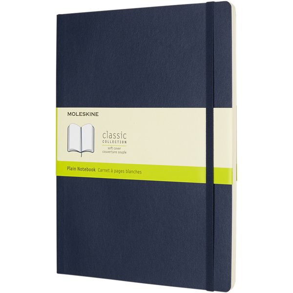 Moleskine 107181 - Classic XL soft cover notebook - plain
