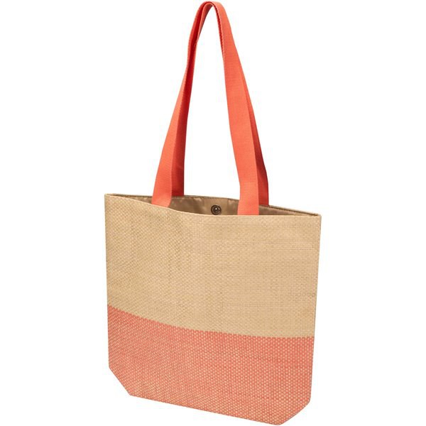 Rhythm straw paper tote bag 10L - EgotierPro 130155