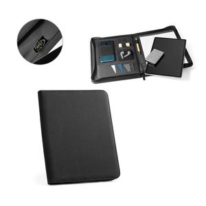 A4 Mappe aus recyceltem Polyester (100% rPET) 300D mit Reißverschluss - Egotier 93579A